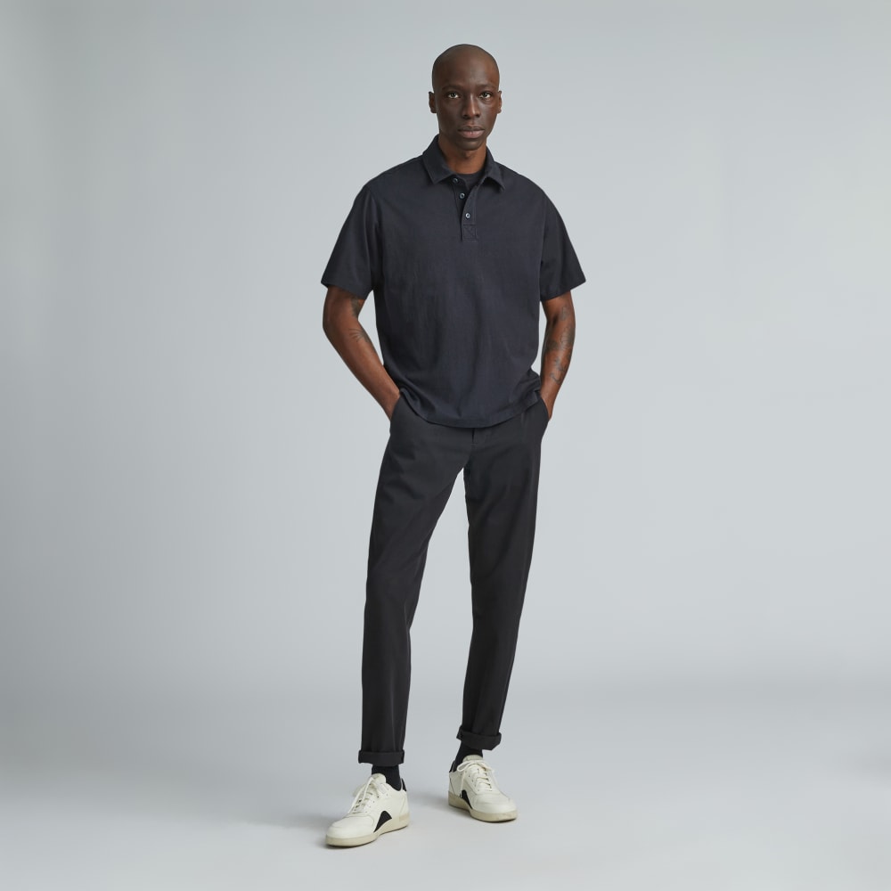 The Premium Weight Relaxed Polo | Black - Image 6
