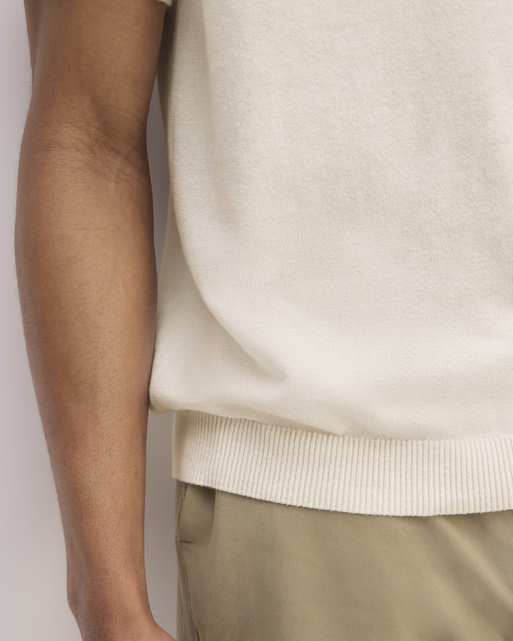 The No-Sweat Polo | Heathered Canvas - Image 5