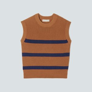 The Cotton Summer Sweater Tank | Caramel