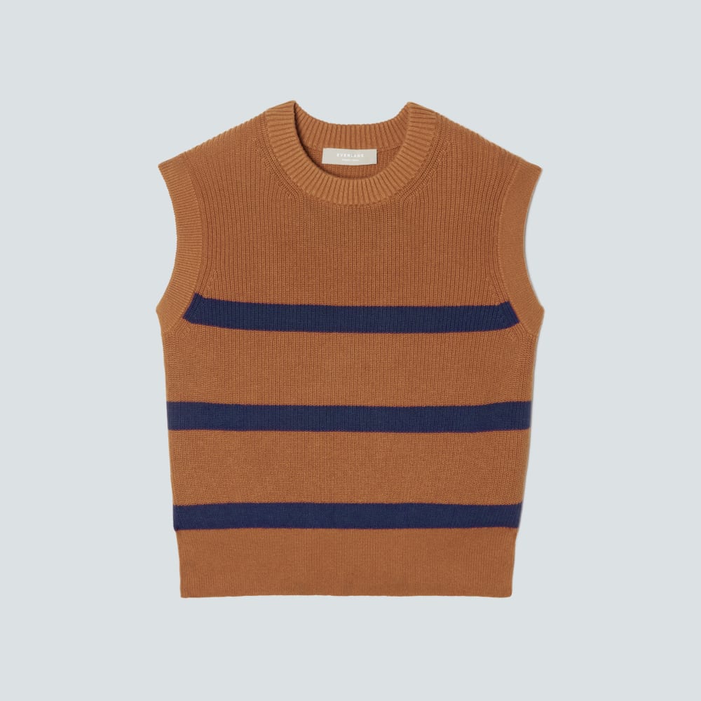 The Cotton Summer Sweater Tank | Caramel