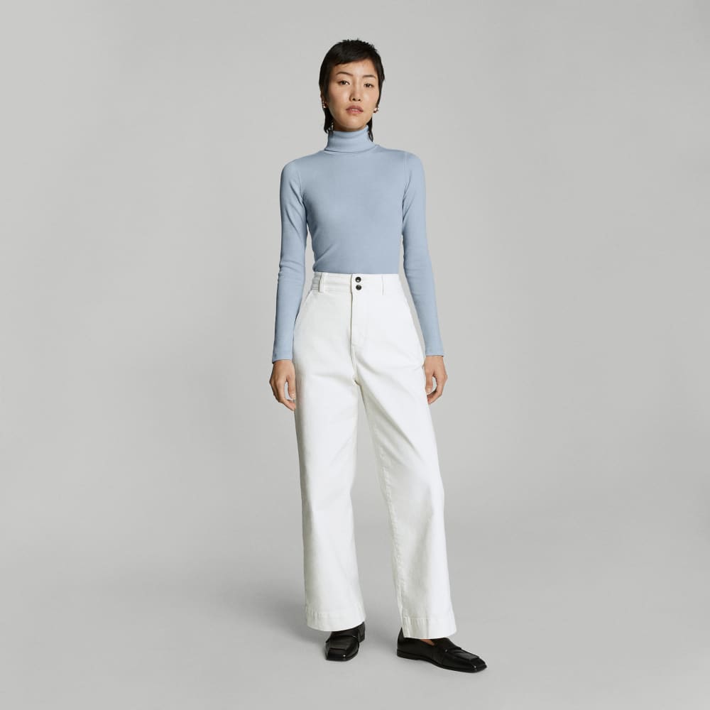 The Luxe Micro-Rib Turtleneck | Mist - Image 6