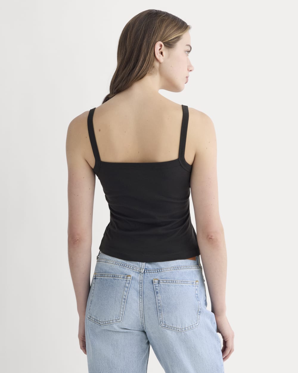 The Essential Square-Neck Tank | Black - Image 5