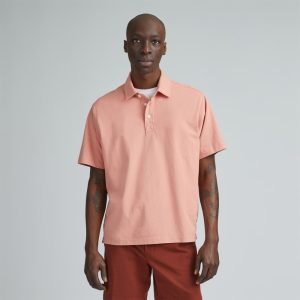The Premium Weight Relaxed Polo | Light Rose