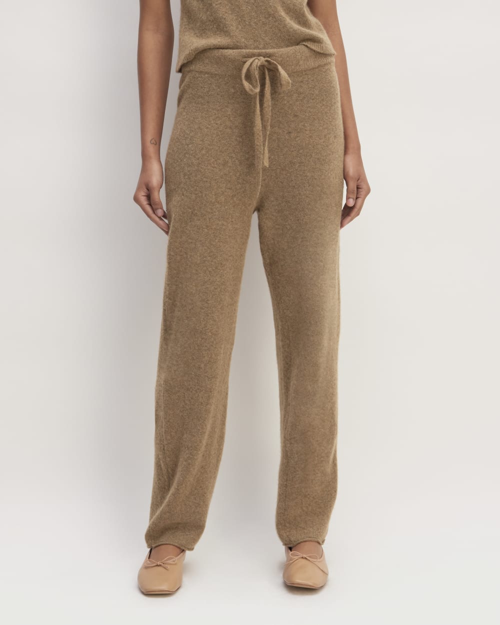 The Cozy-Stretch Straight-Leg Sweatpant | Heathered Toasted Coconut - Image 3