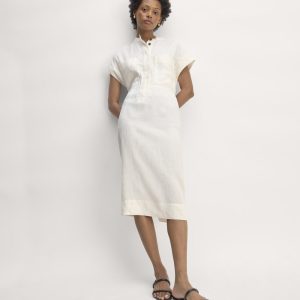 The Craft Dress in Linen | Bone