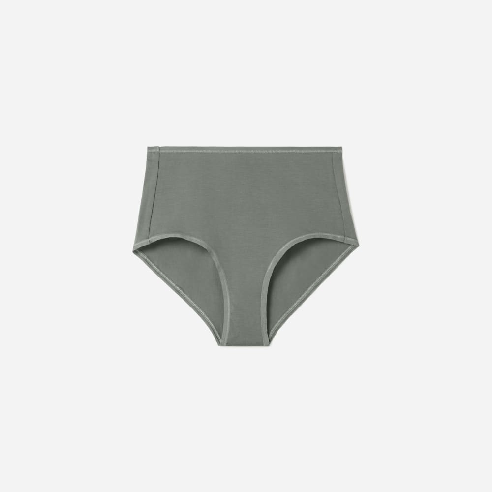 The Cotton High-Rise Hipster | Dark Sage