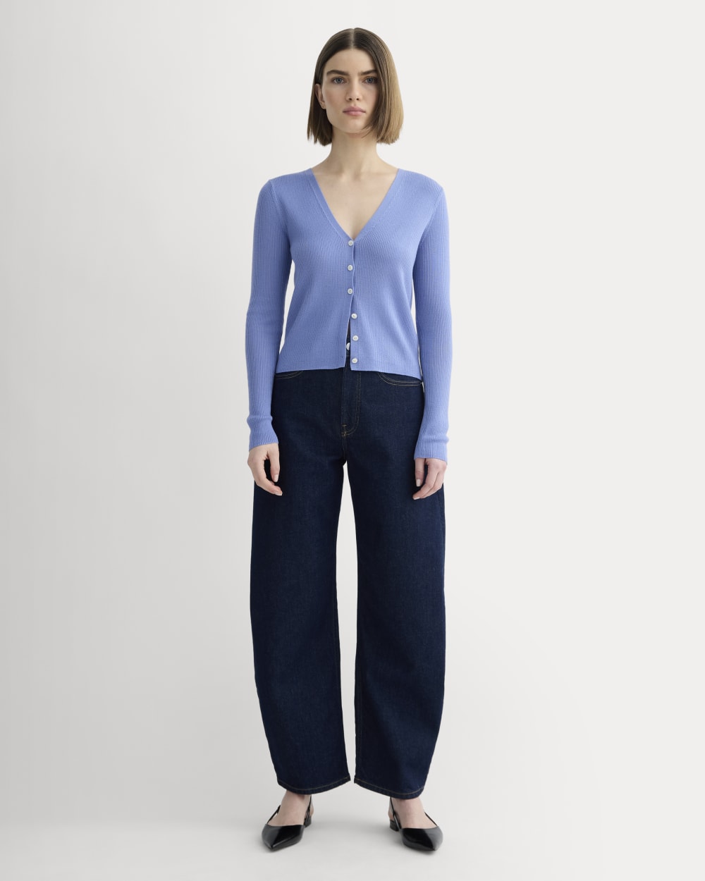 The Cardigan in Ultrasoft Merino | Bluebell - Image 4