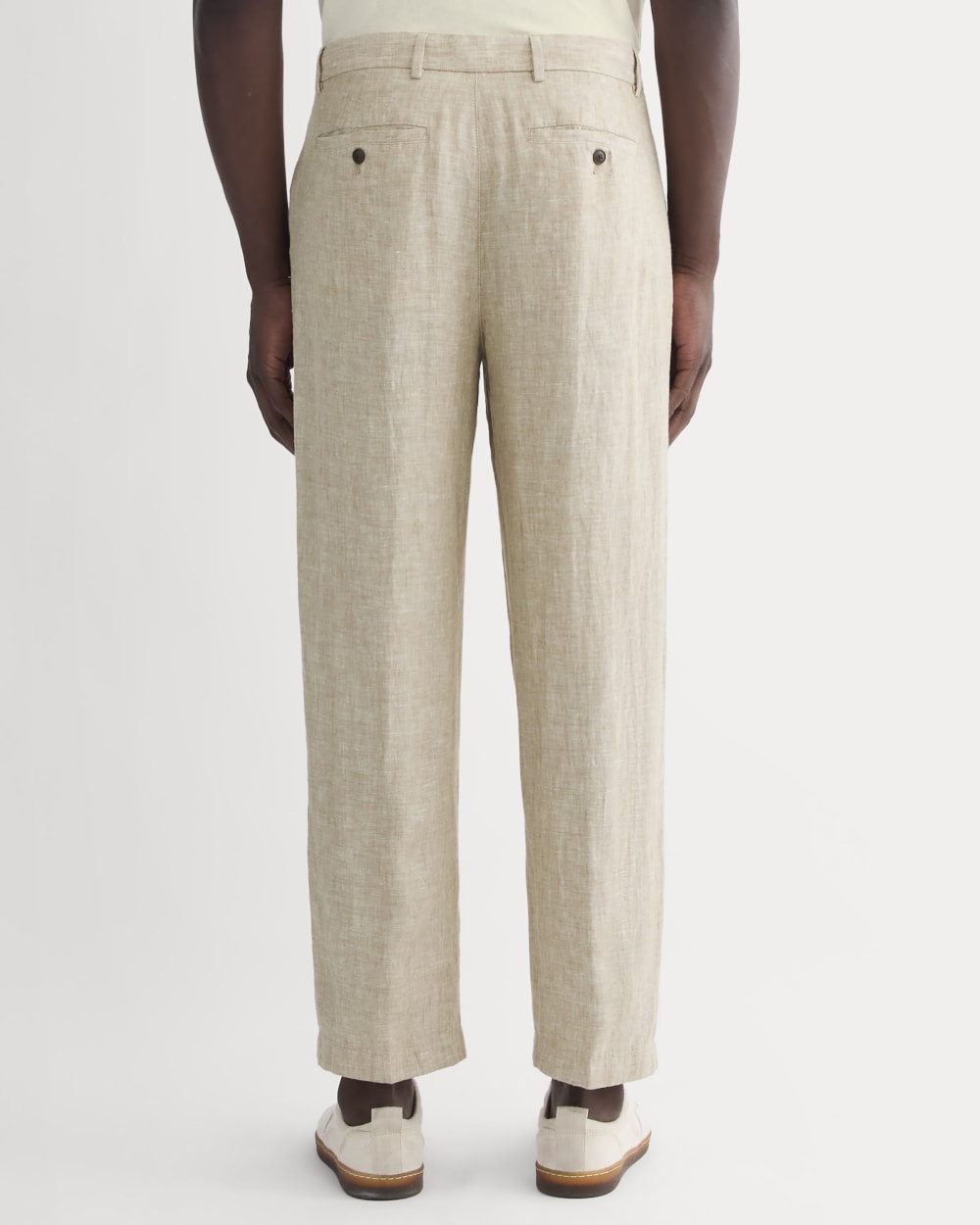 The Linen Pleated Trouser | Cornstalk Chambray - Image 5