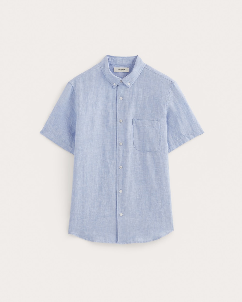 The Classic Short-Sleeve Shirt in Linen | Light Blue - Image 2