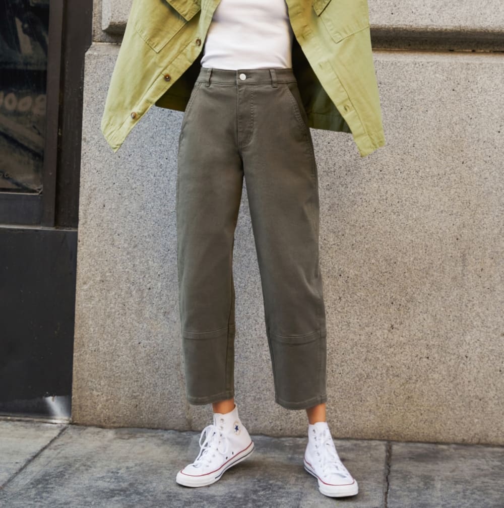 The Utility Barrel Pant | Pewter Green | Tall - Image 10