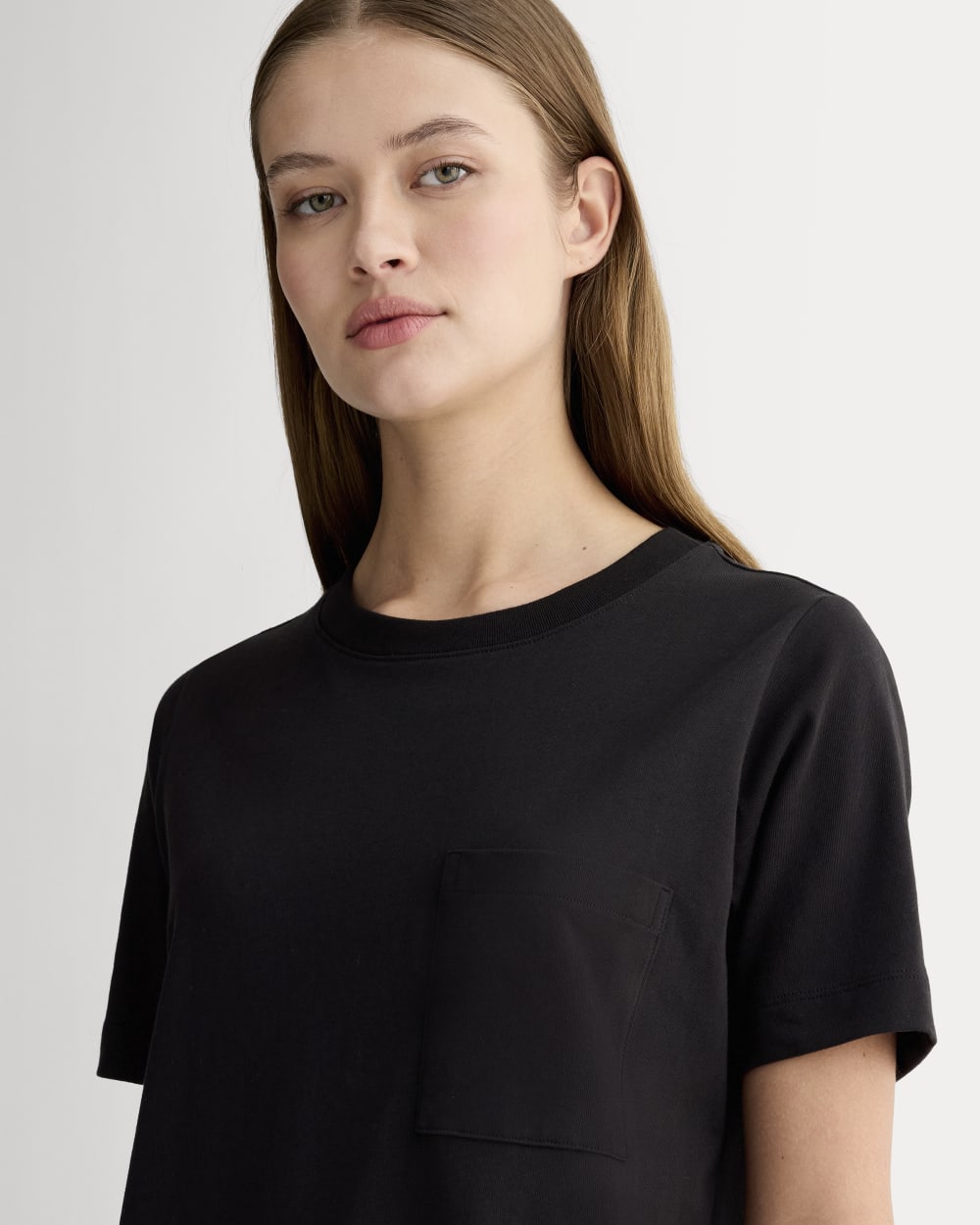 The Organic Cotton Weekend Tee Dress | Black - Image 3