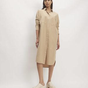 The Midi Cotton Shirt Dress | Cornstalk