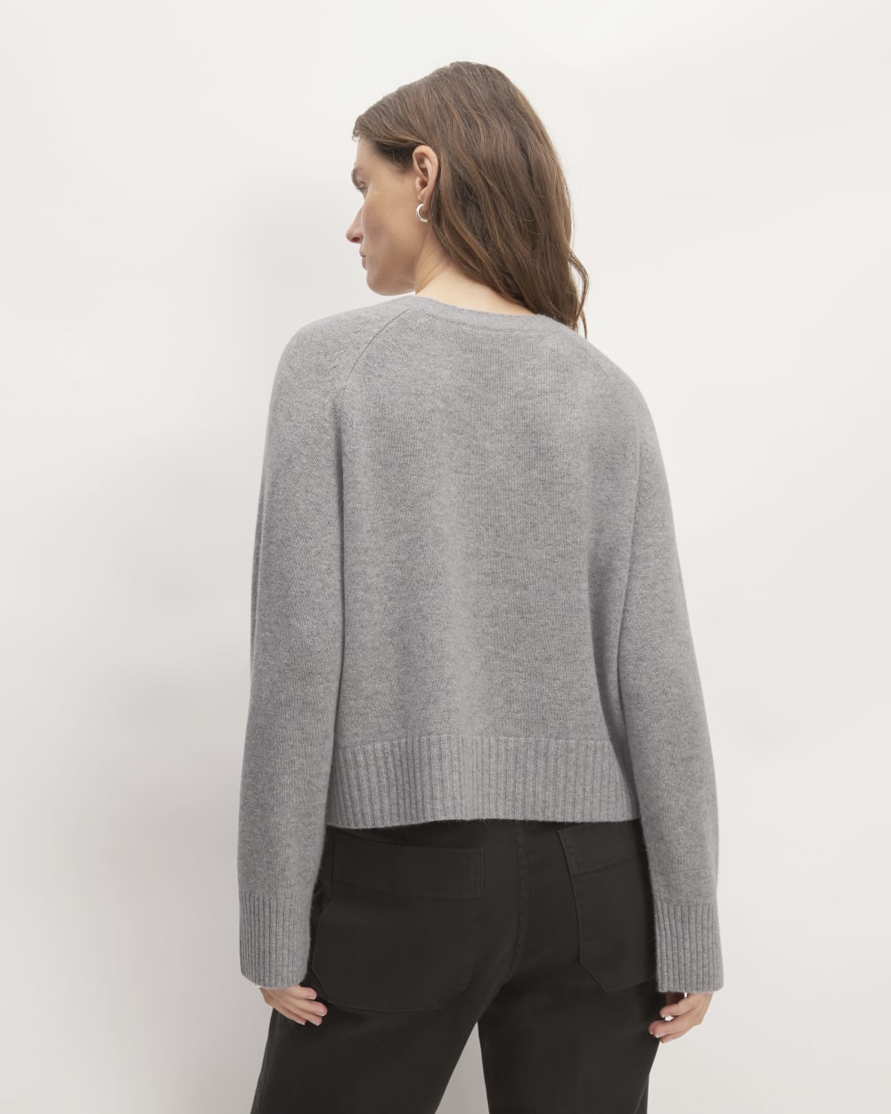 The Boxy Crew in Cashmere | Heathered Grey - Image 6