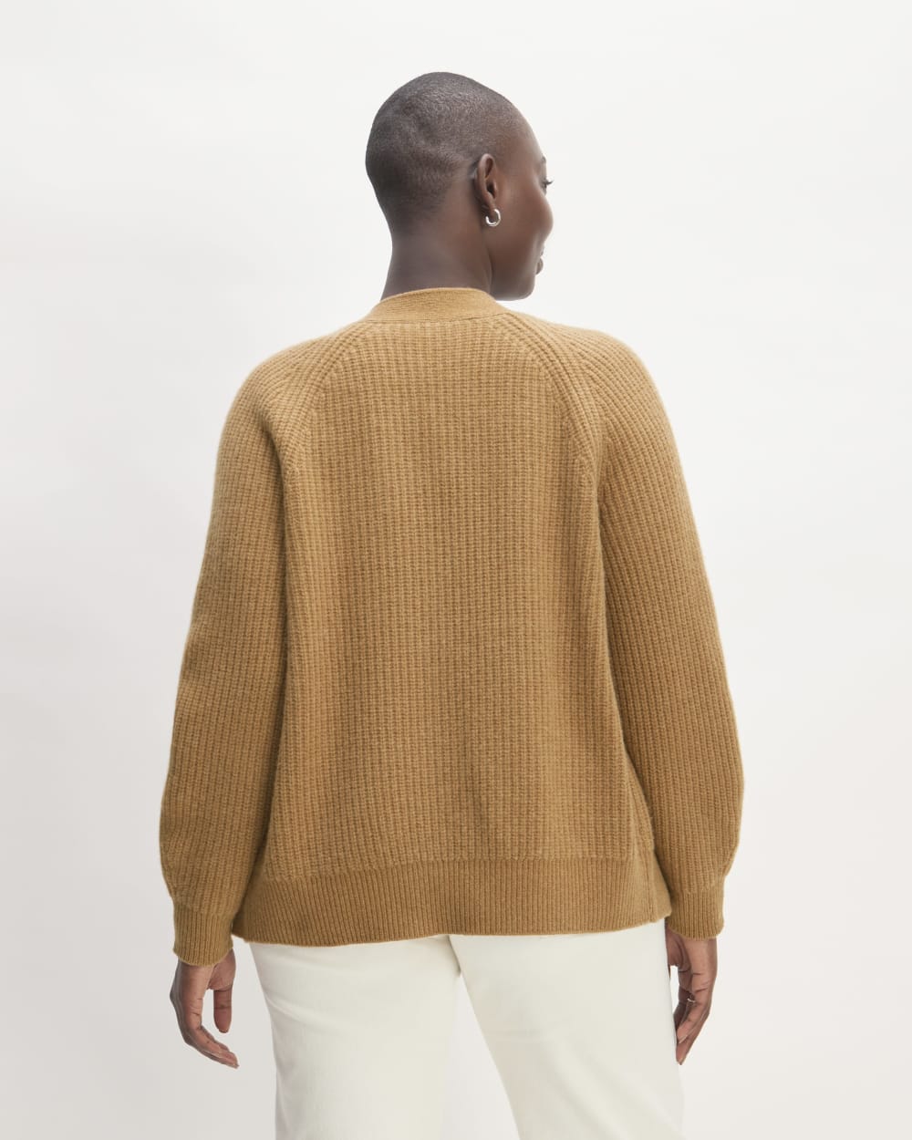 The Felted Merino Cardigan | Deep Camel - Image 6