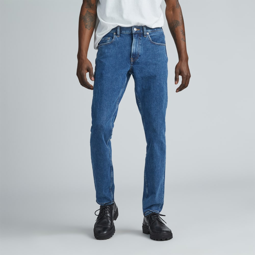 The Slim 4-Way Stretch Organic Jean | Uniform | Marine - Image 3