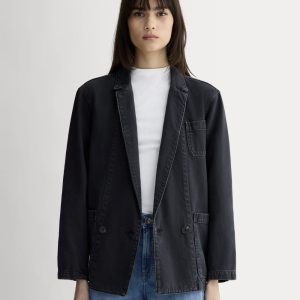 The Denim Chore Blazer | Black
