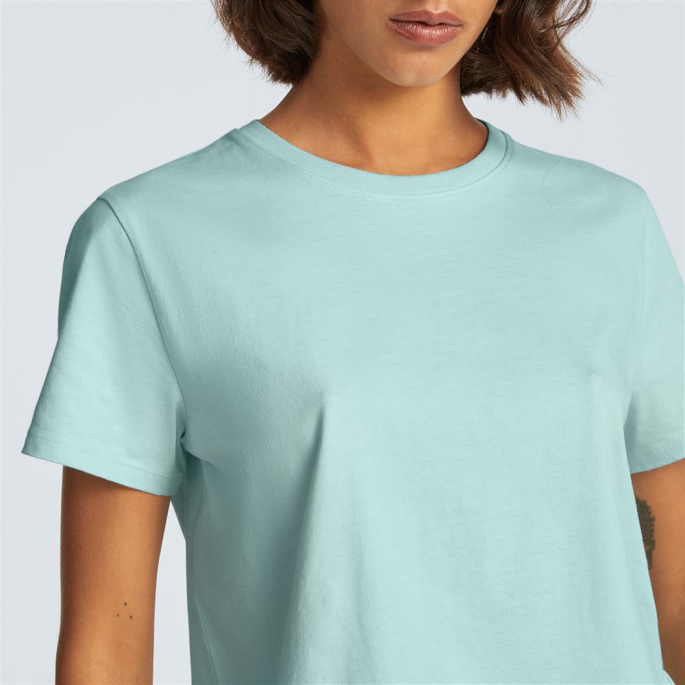 The Box-Cut Tee in Essential Cotton | Ice Blue | No Pocket - Image 4