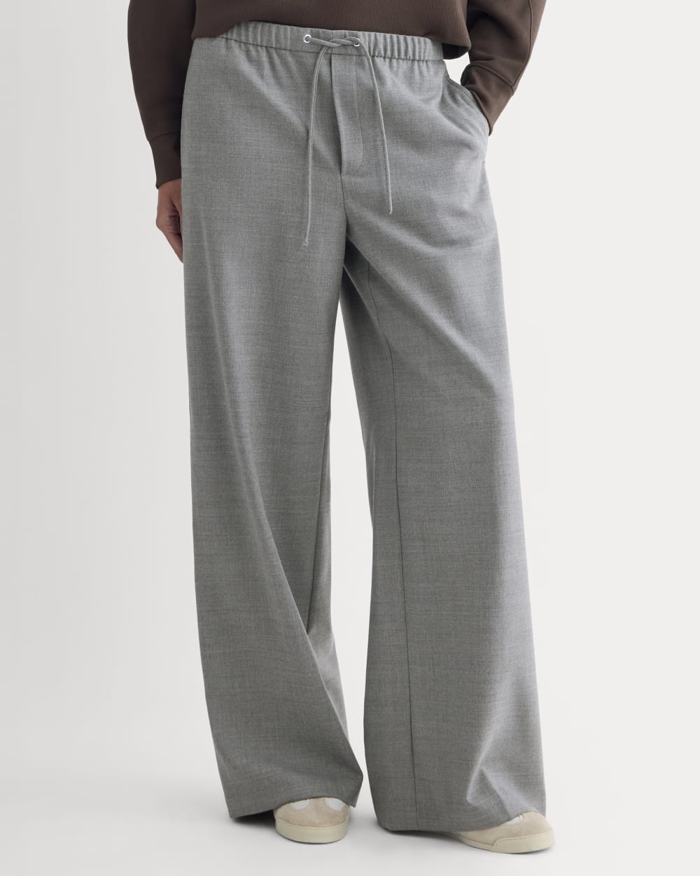 Pull-On Trouser in Tailor Twill | Heather Graphite - Image 3