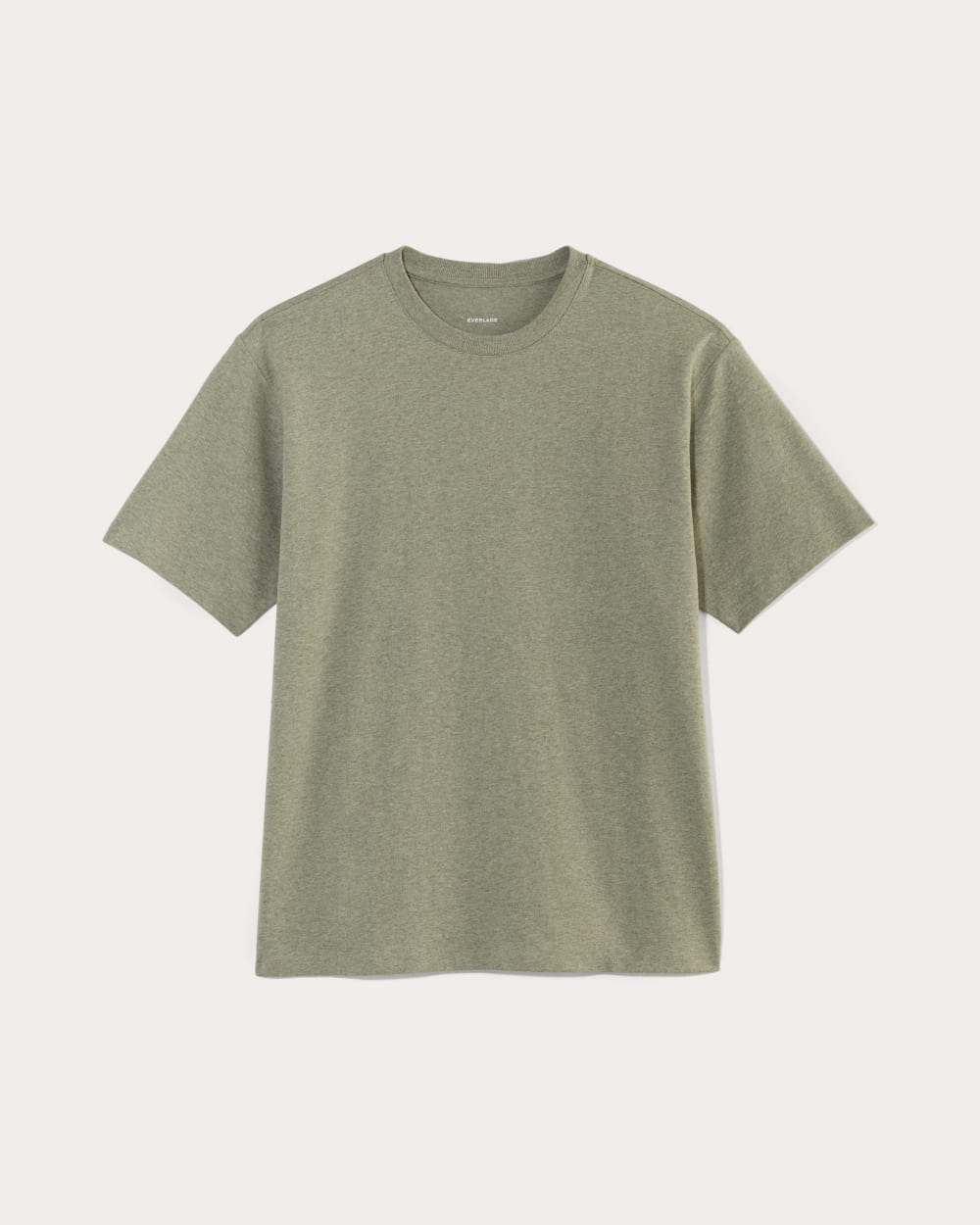 The Premium-Weight Relaxed Crew | Uniform | Heather Sage Green - Image 2