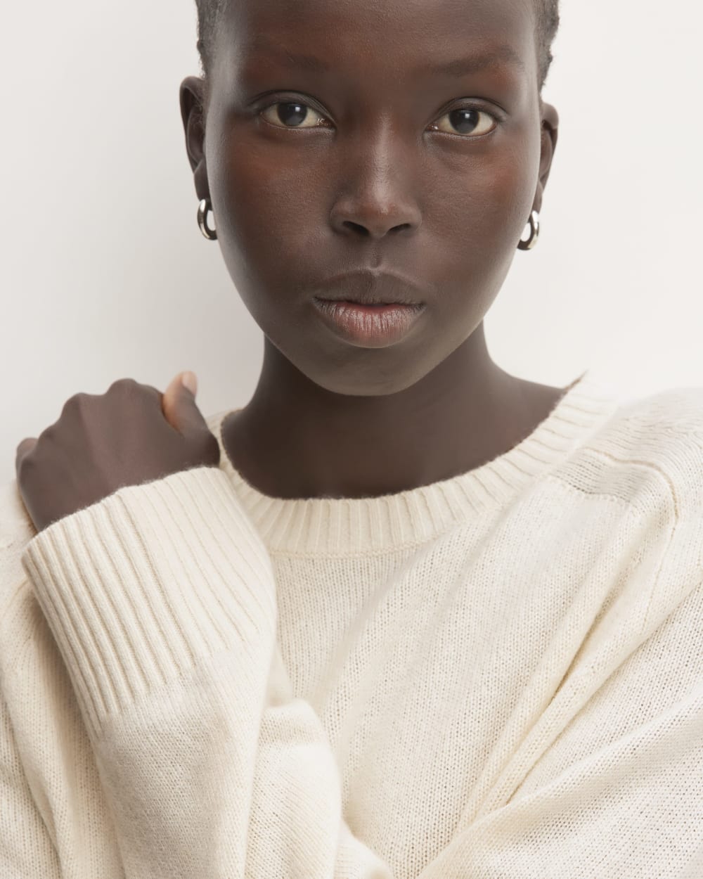 The Boxy Crew in Cashmere | Bone - Image 4