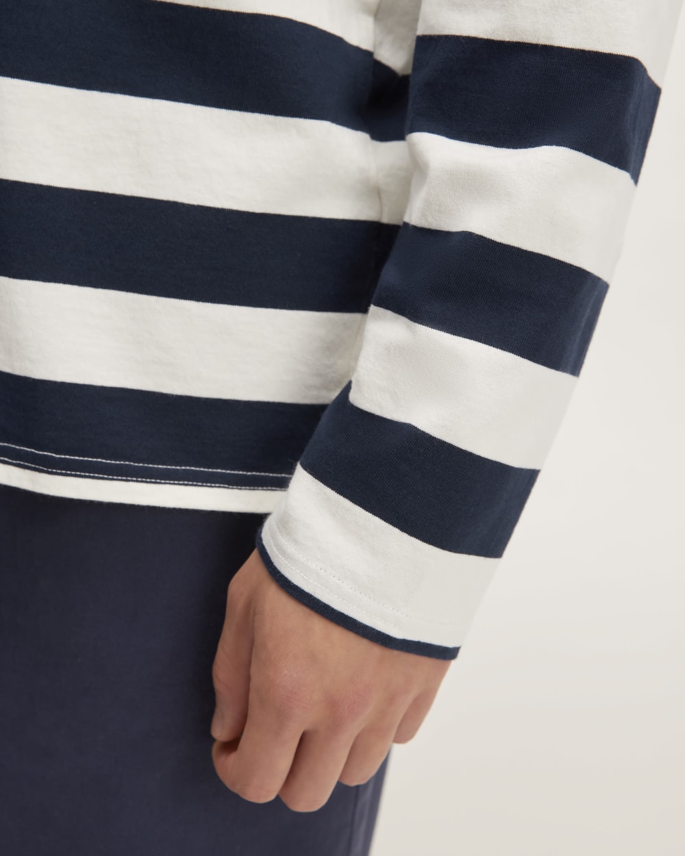 The Premium-Weight Rugby Shirt | Navy / Bone - Image 5