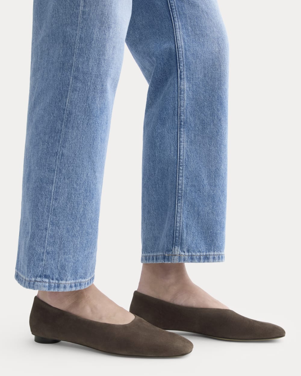 Gallery Square-Toe Flat | Deep Brown - Image 4