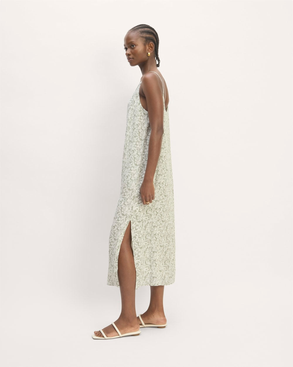 The Summer Slip Dress | Sage Mini Floral - Image 3