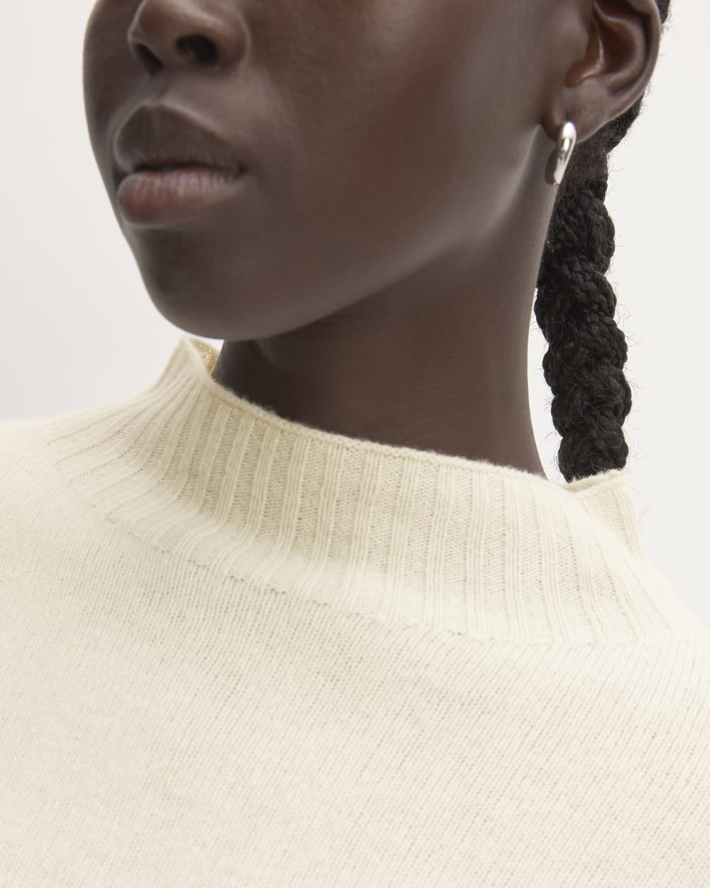 The Good Merino Wool Mockneck Sweater | Bone - Image 4