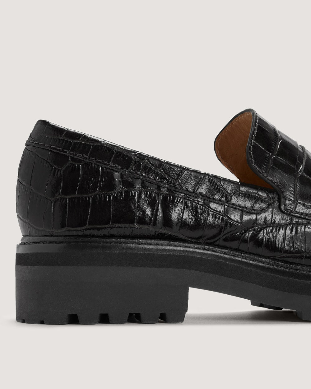 The Lug Loafer | Black Crocodile - Image 6