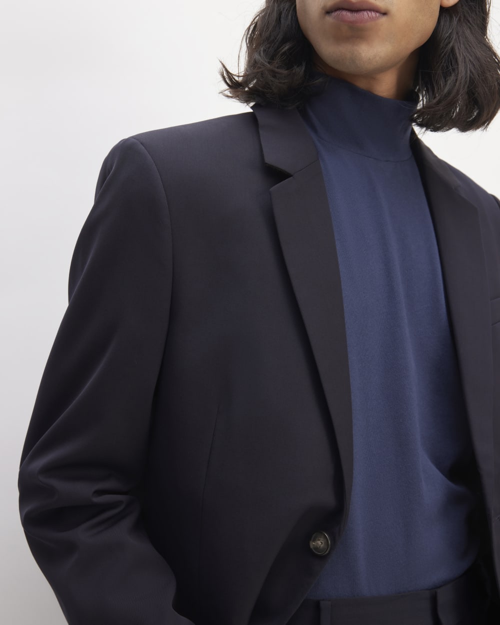 The Italian Wool Jacket | Navy - Image 4