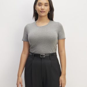 The Supima? Form Crew Neck Tee | Mid Heather Grey