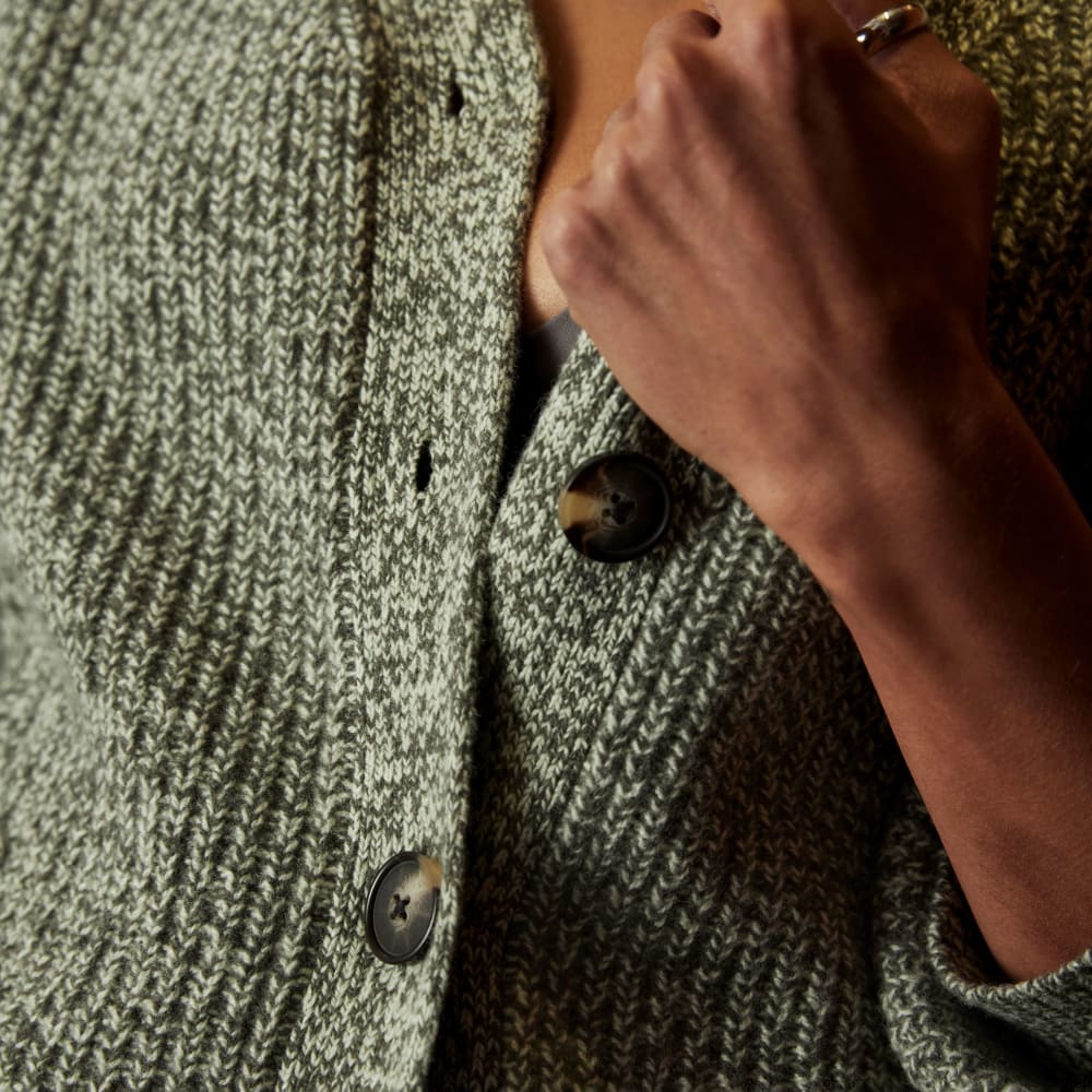 The Felted Merino Cardigan | Seafoam Green / Kambaba Twist - Image 8