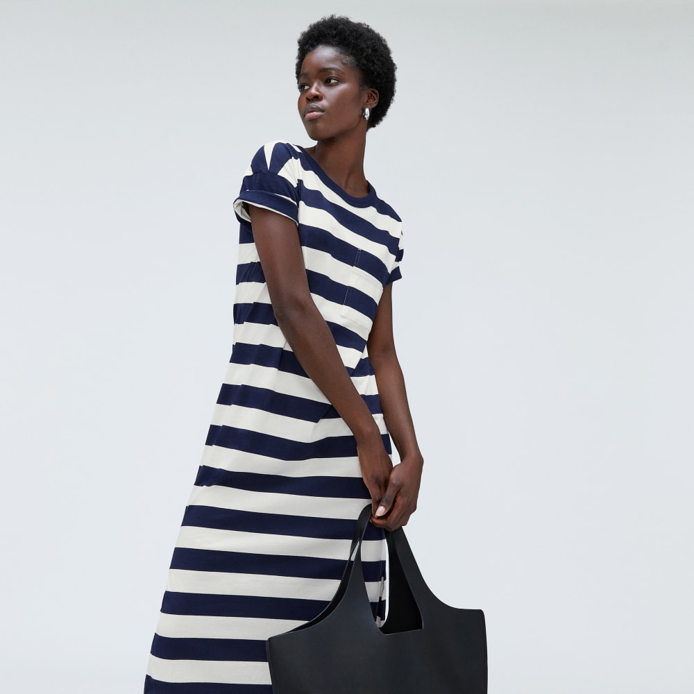 The Organic Weekend Maxi Dress | Navy / Canvas - Image 5