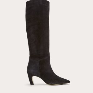 The Banana Boot | Black Suede