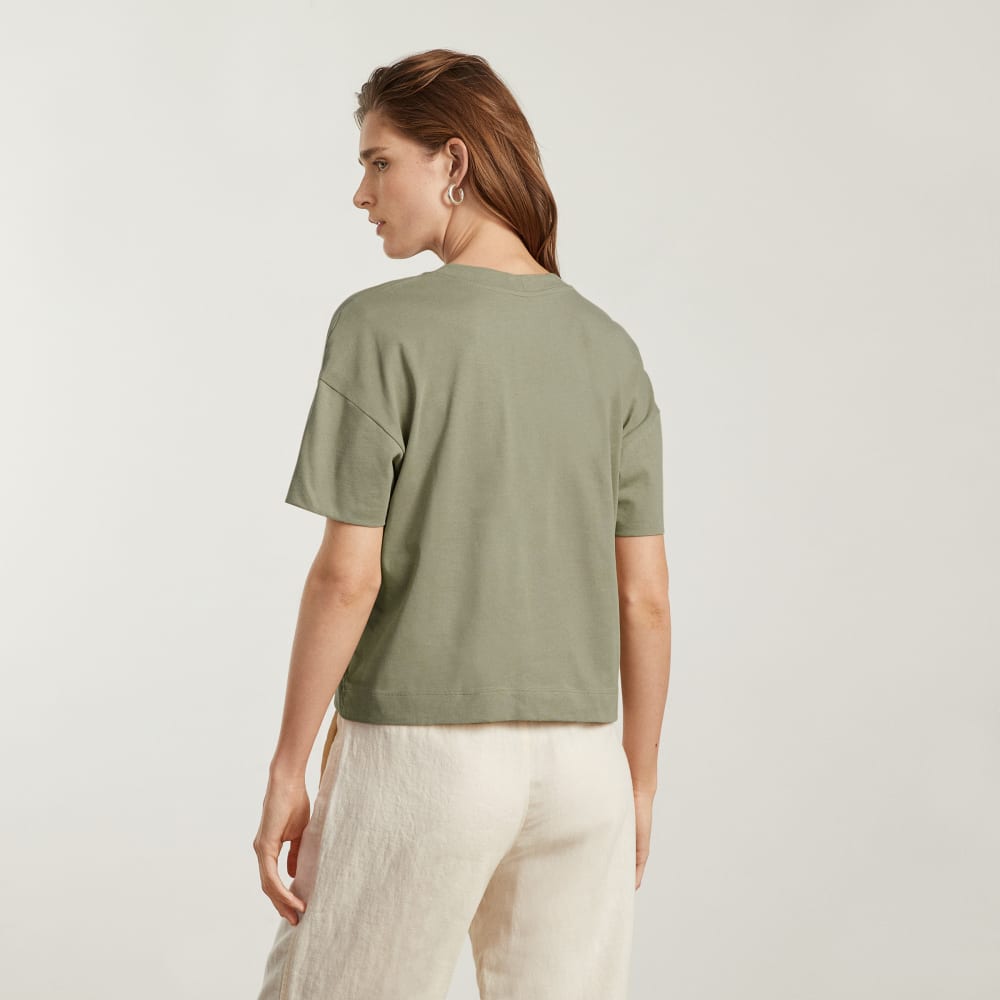 The Organic Cotton Slouchy V-Neck | Reed - Image 3
