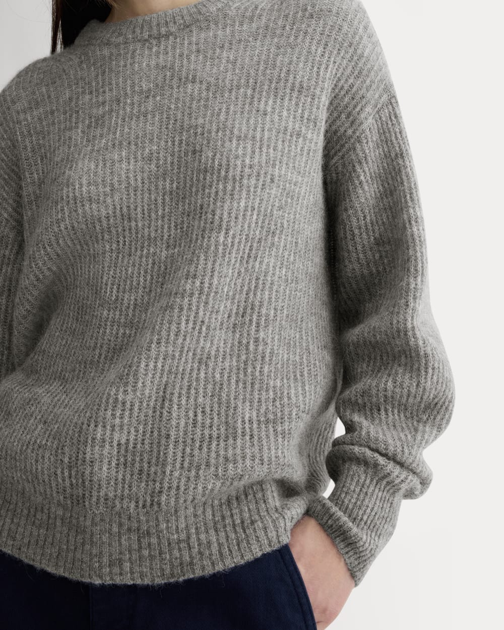 The Cocoon Crew in Alpaca | Heather Stone Grey - Image 4