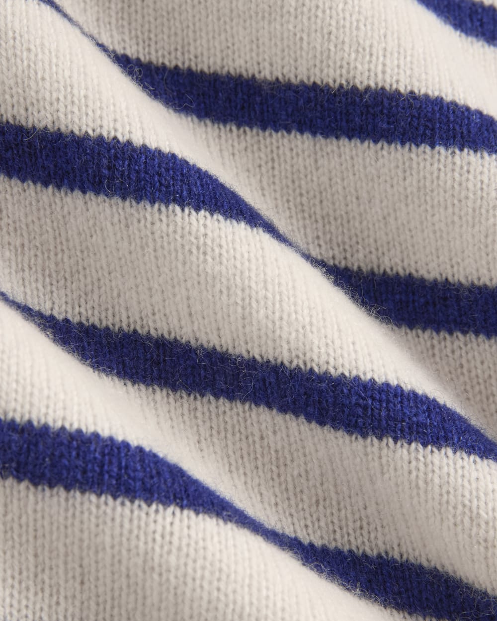 The Boxy Crew in Cashmere | Soft White / Deep Blue - Image 6