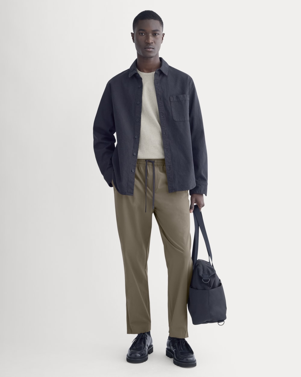 Transit Recycled Nylon Jogger | Deep Taupe