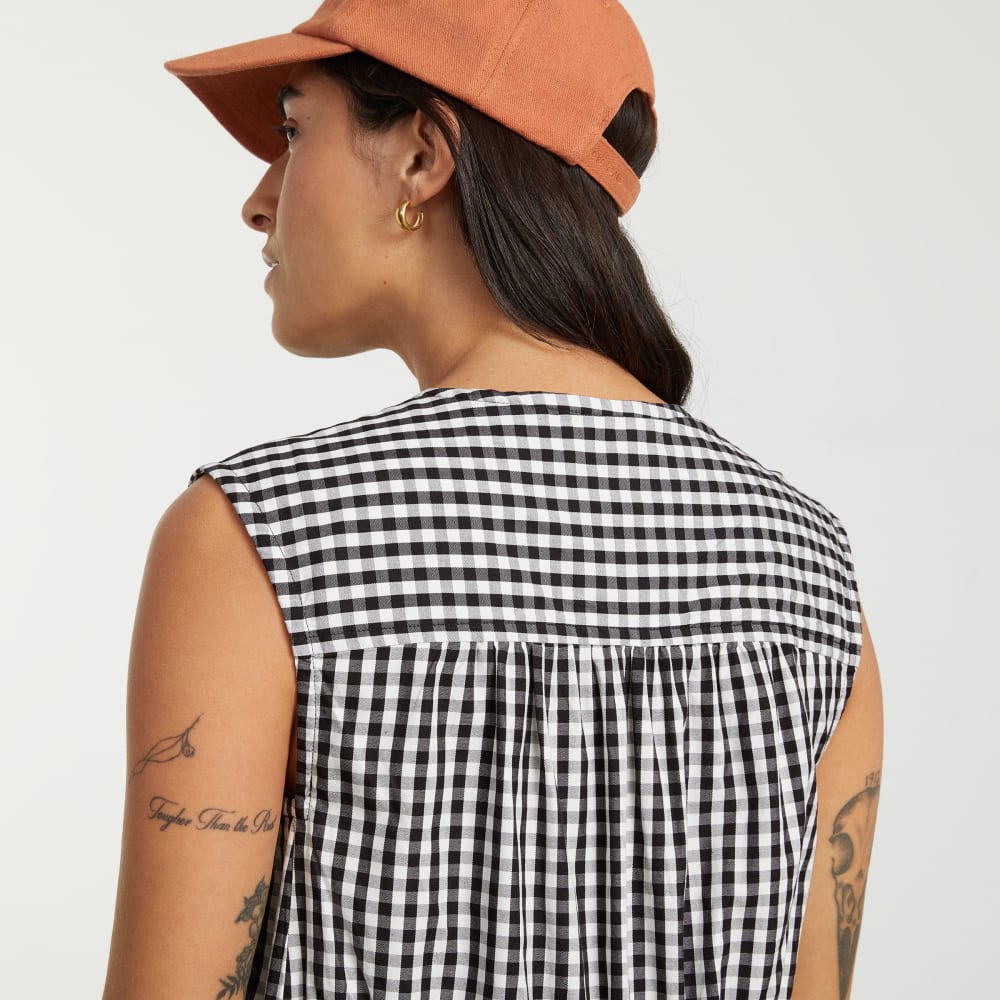 The Tiered Midi Dress | Black Gingham - Image 5