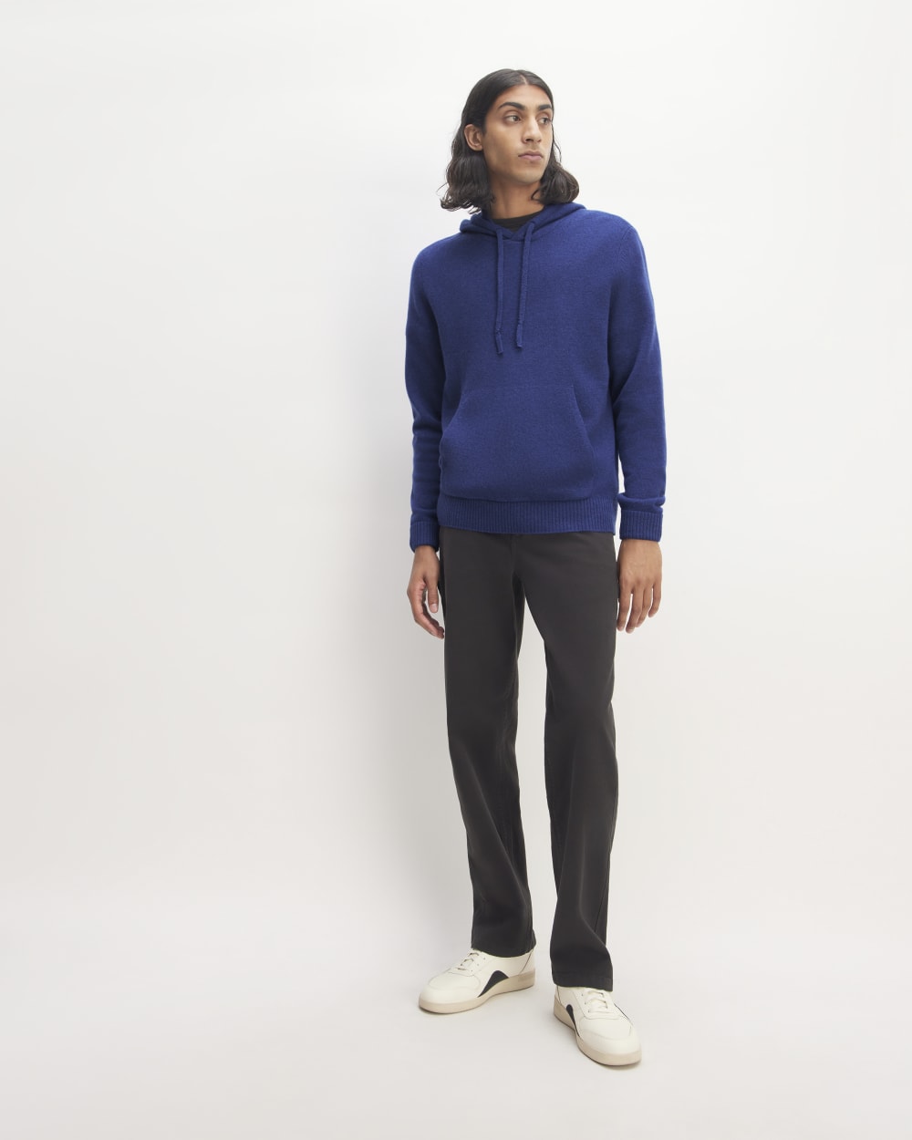 The Felted Merino Hoodie | Bellwether Blue Heather - Image 3