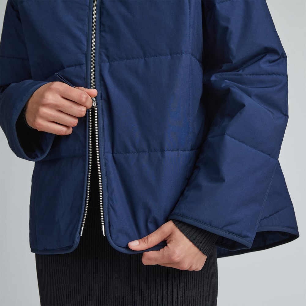 The Quilted Cotton Liner | Navy - Image 5