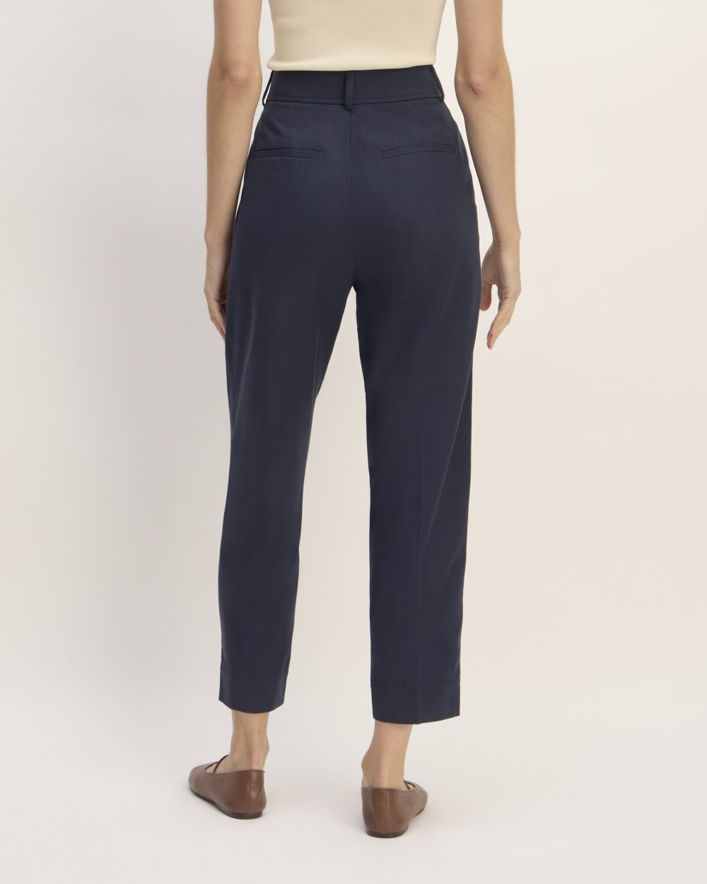 The Draper Tapered Pant in Buttersmooth | Navy - Image 6