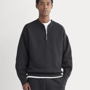 Luxe Fleece Half-Zip Pullover | Black