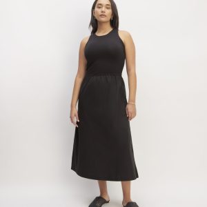 The Supima? High-Neck Riviera Dress | Black