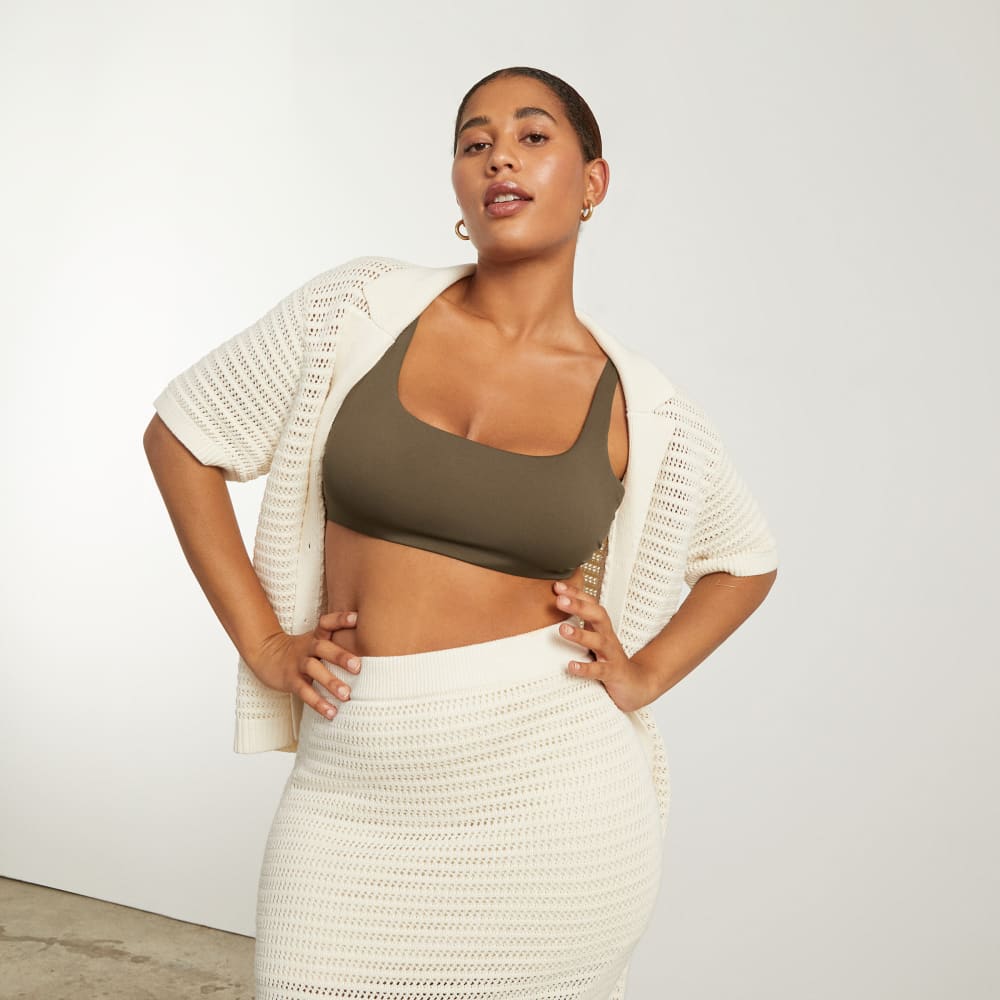 The Square-Neck Bikini Top | Beech - Image 10