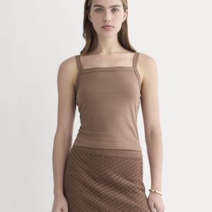 The Essential Square-Neck Tank | Mocha