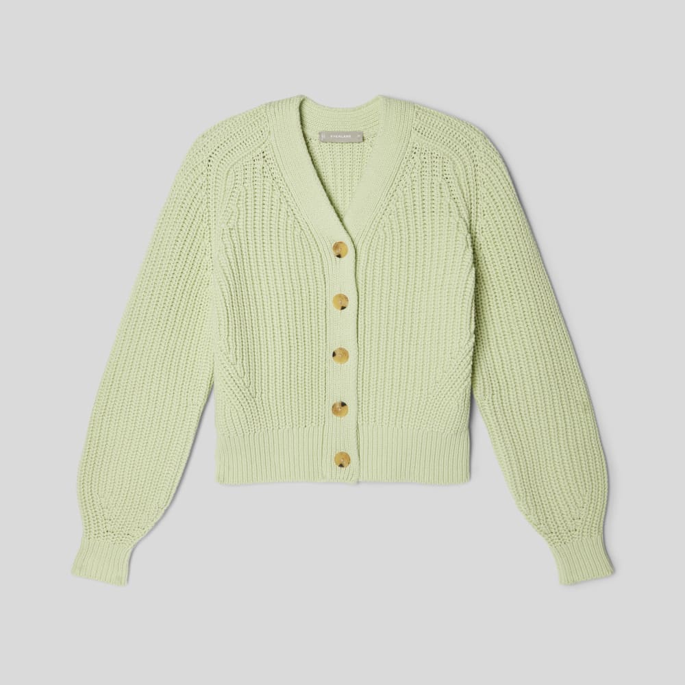The Texture Cotton Cardigan | Seafoam Green - Image 2
