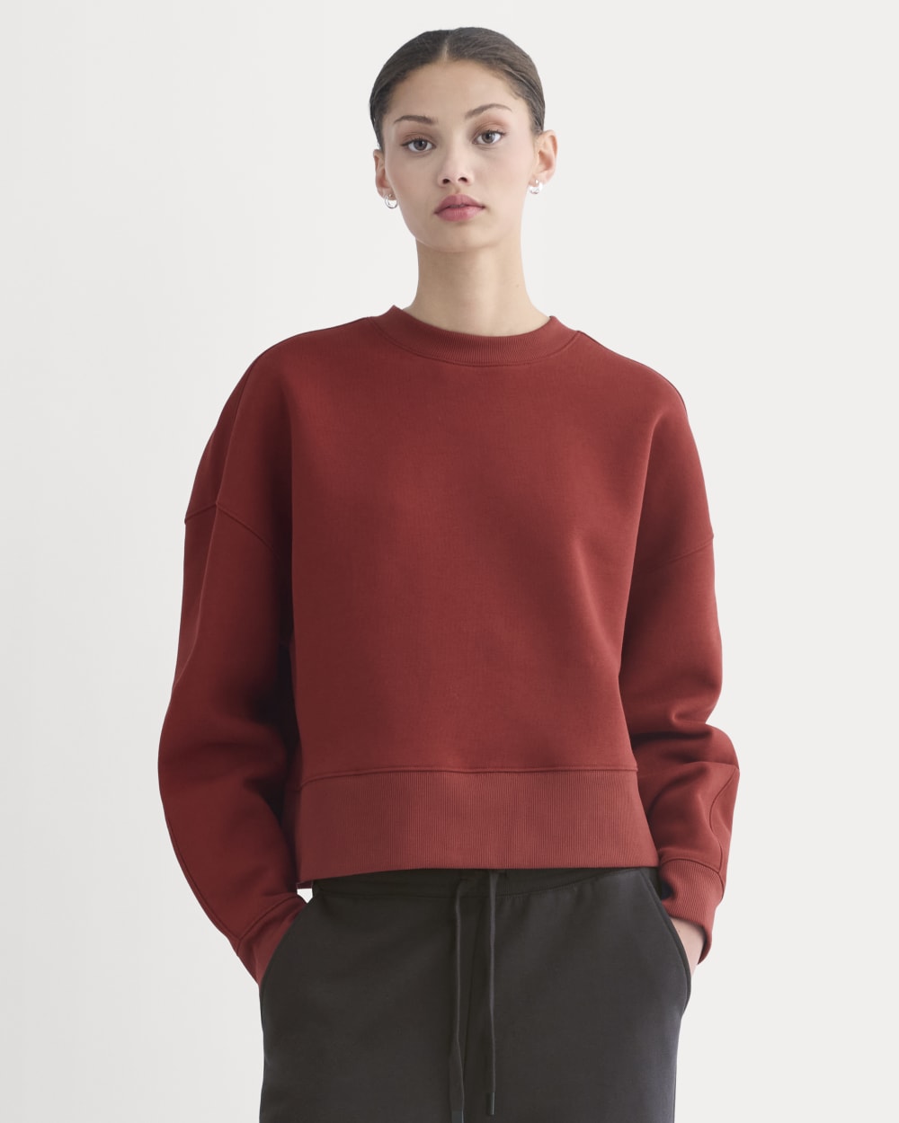 Luxe Fleece Sweatshirt | Merlot