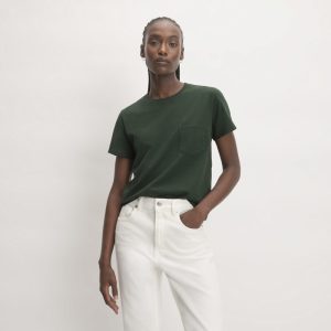 The Box-Cut Tee in Essential Cotton | Scarab | Pocket