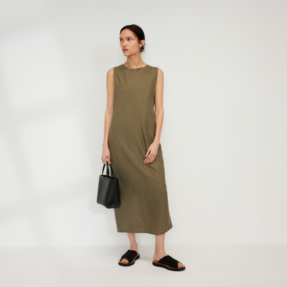 The Linen Bias Cut Dress | Kalamata